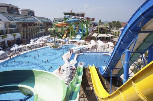 Waterpark at Crystal Waterworld Resort in Belek, Turkey. Travel with World Lifetime Journeys