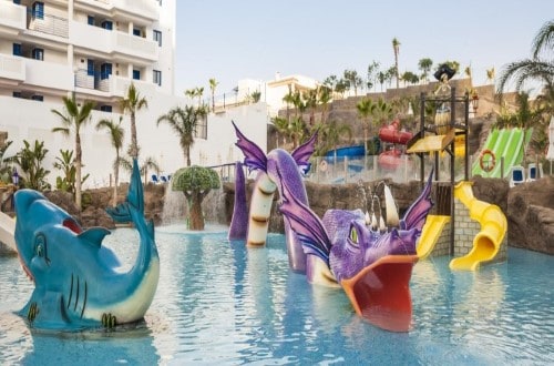 Waterpark at Hotel Los Patos Park in Benalmadena, Spain. Travel with World Lifetime Journeys