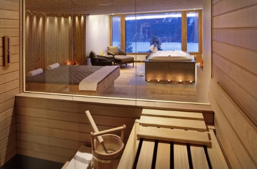 Wellness area at Hotel Kulm in St. Moritz, Switzerland. Travel with World Lifetime Journeys