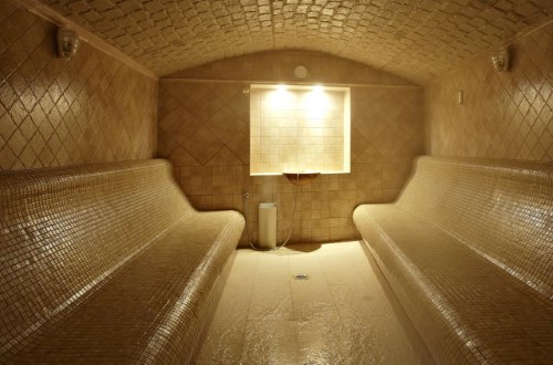 Wet sauna at Grupotel Maritimo in Alcudia, Mallorca. Travel with World Lifetime Journeys