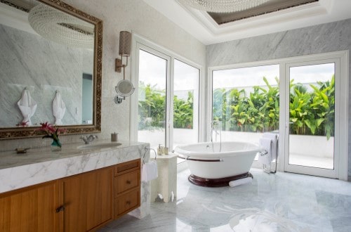 Zamani Presidential Suite Bathroom at Park Hyatt. Travel with World Lifetime Journeys