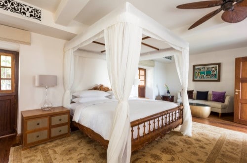 Zanzibar Suite Bedroom at Park Hyatt Stone Town. Travel with World Lifetime Journeys