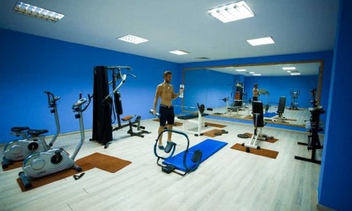 Gym room at Akteon Holiday Village in Paphos, Cyprus. Travel with World Lifetime Journeys