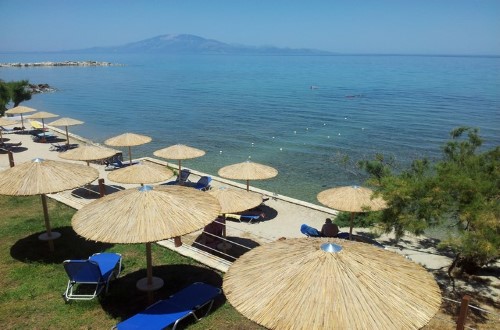 Beach front at Tsamis Zante Hotel & Spa in Zakynthos, Greece. Travel with World Lifetime Journeys