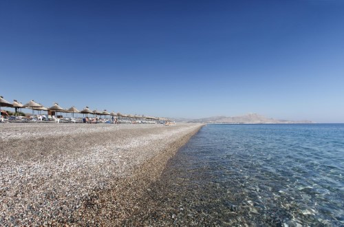 Beachfront at Atrium Palace Thalasso Resort & Spa in Rhodes, Greece. Travel with World Lifetime Journeys