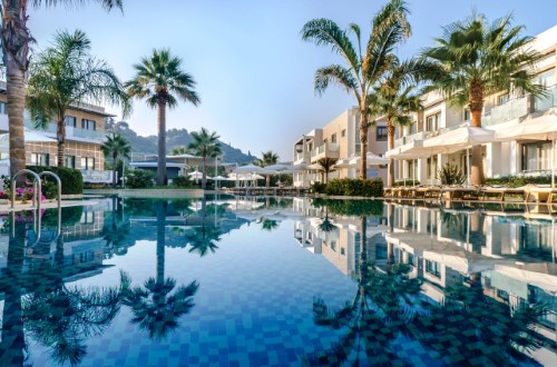 Beautiful pool view at Lesante Luxury Hotel & Spa in Zakynthos, Greece. Travel with World Lifetime Journeys