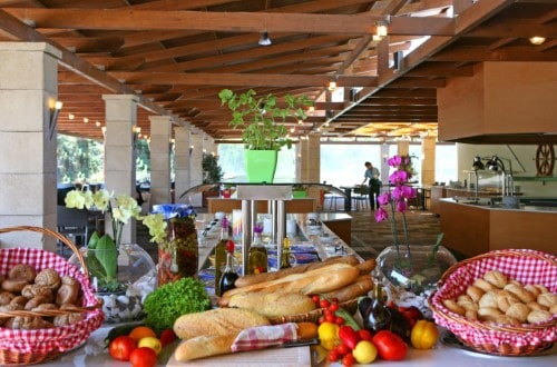 Buffet restaurant at Amathus Beach Hotel in Rhodes, Greece. Travel with World Lifetime Journeys