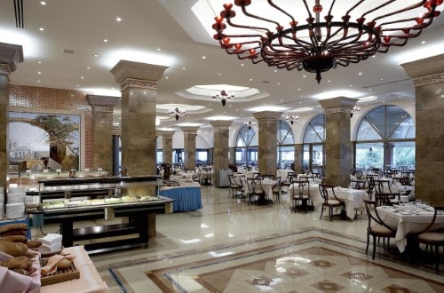 Buffet restaurant at Atrium Palace Thalasso Resort & Spa in Rhodes, Greece. Travel with World Lifetime Journeys