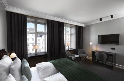 Double room at Hotel Skt. Annae in Copenhagen, Denmark. Travel with World Lifetime Journeys