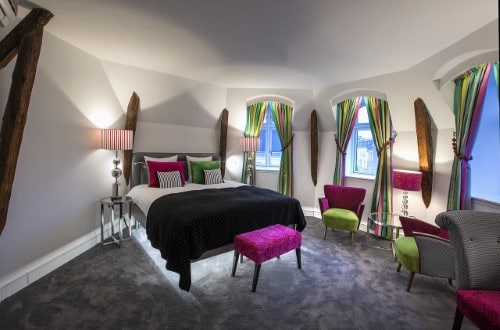 Double room at Absalon Hotel in Copenhagen, Denmark. Travel with World Lifetime Journeys