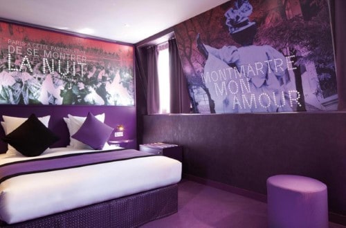 Double room at Hotel Montmartre Mon Amour in Paris, France. Travel with World Lifetime Journeys