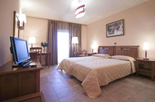 Double room at Regina Dell Acqua in Kefalonia, Greece. Travel with World Lifetime Journeys