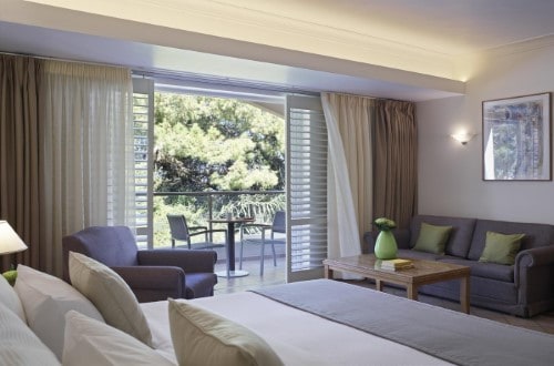 Double room at Amathus Beach Hotel in Rhodes, Greece. Travel with World Lifetime Journeys