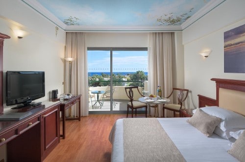 Double room at Atrium Palace Thalasso Resort & Spa in Rhodes, Greece. Travel with World Lifetime Journeys