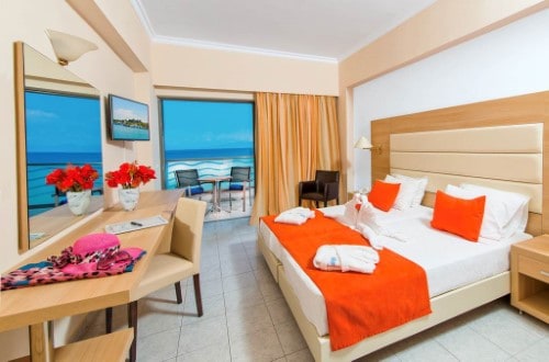 Double room at Belair Beach Hotel on Rhodes Island, Greece. Travel with World Lifetime Journeys