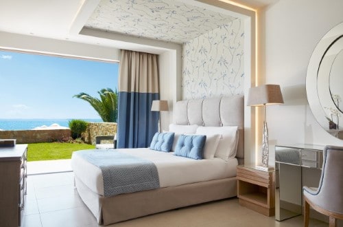 Double room at Ikos Olivia on Halkidiki Peninsula, Greece. Travel with World Lifetime Journeys