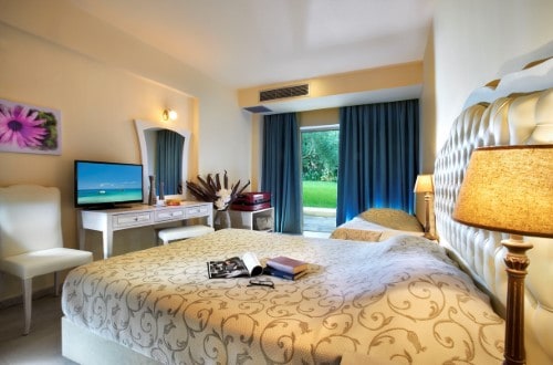 Double room at Portes Beach Hotel in Halkidiki, Greece. Travel with World Lifetime Journeys