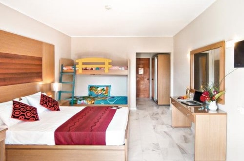 Double room at Golden Sun Hotel in Zakynthos, Greece. Travel with World Lifetime Journeys