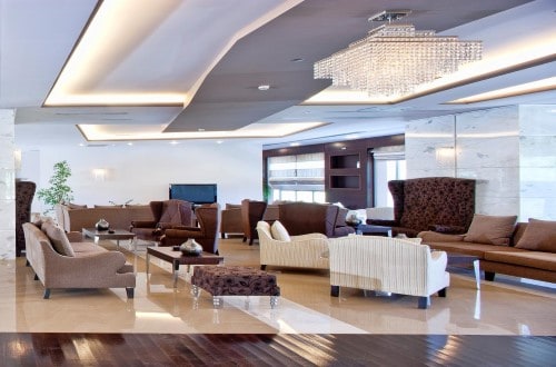 Lounge area at Lesante Luxury Hotel & Spa in Zakynthos, Greece. Travel with World Lifetime Journeys