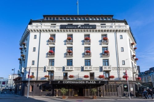 Outside view at Copenhagen Plaza in Copenhagen, Denmark. Travel with World Lifetime Journeys