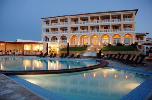 Pool side at Tsamis Zante Hotel & Spa in Zakynthos, Greece. Travel with World Lifetime Journeys