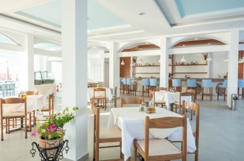 Restaurant at Belair Beach Hotel on Rhodes Island, Greece. Travel with World Lifetime Journeys