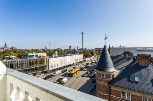 Room balcony at Copenhagen Plaza in Copenhagen, Denmark. Travel with World Lifetime Journeys