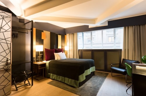 Single room at Skt Petri Hotel in Copenhagen, Denmark. Travel with World Lifetime Journeys