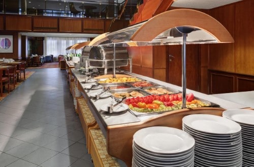 Breakfast buffet at Aerostar Hotel in Moscow, Russia. Travel with World Lifetime Journeys