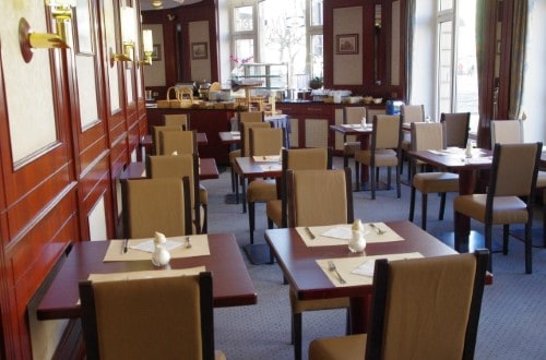 Breakfast room at Golden Tulip Central Molitor in Luxembourg city. Travel with World Lifetime Journeys