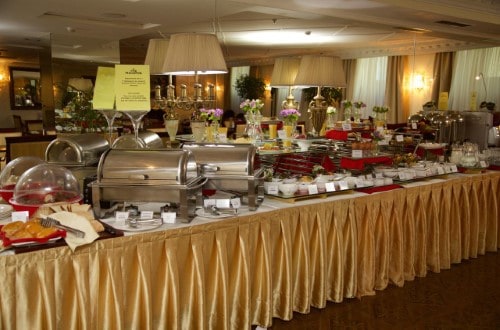 Buffet restaurant at The Rooms Boutique Hotel in Moscow, Russia. Travel with World Lifetime Journeys