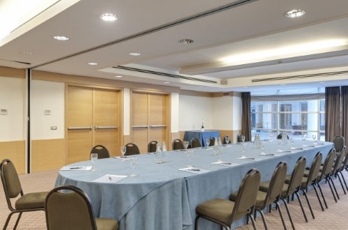 Conference room at Barcelo Aran Mantegna Hotel in Rome, Italy. Travel with World Lifetime Journeys