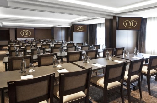 Conference room at Claridge Hotel in Madrid, Spain. Travel with World Lifetime Journeys