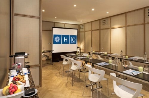 Conference room at H10 Tribeca in Madrid, Spain. Travel with World Lifetime Journeys