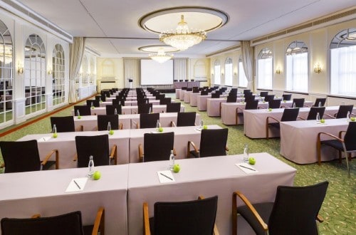 Conference room at Kempinski Hotel Bristol in Berlin, Germany. Travel with World Lifetime Journeys