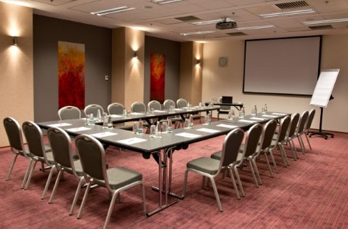 Conference room at Ramada Hotel in Oradea, Romania. Travel with World Lifetime Journeys