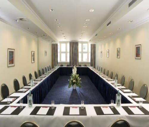 Conference room at Wyndham Garden Berlin Mitte in Berlin, Germany. Travel with World Lifetime Journeys