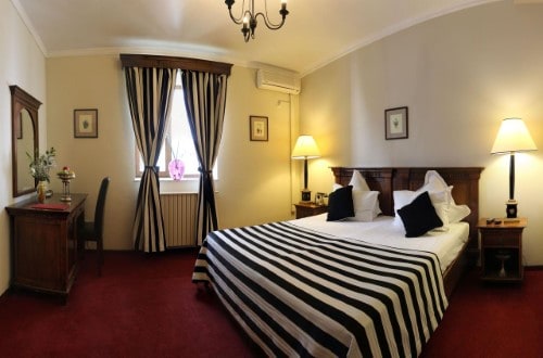 Double room at Arc de Triomphe Hotel in Bucharest, Romania. Travel with World Lifetime Journeys