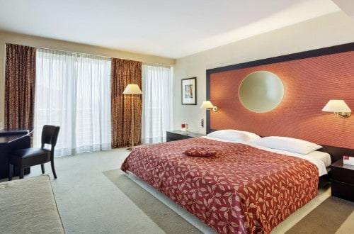 Double room at Austria Trend Hotel Ljubljana in Slovenia. Travel with World Lifetime Journeys