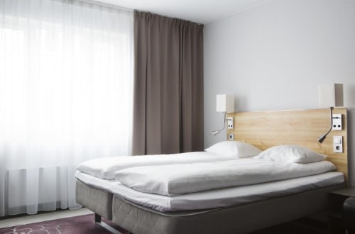 Double room at Comfort Hotel Xpress Youngstorget in Oslo, Norway. Travel with World Lifetime Journeys