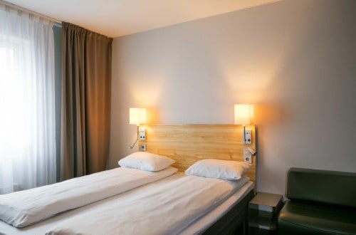 Double room at Comfort Hotel Xpress Youngstorget in Oslo, Norway. Travel with World Lifetime Journeys