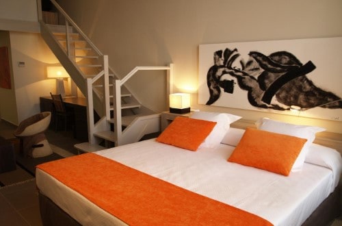 Double room at Eco Alcala Suites in Madrid, Spain. Travel with World Lifetime Journeys