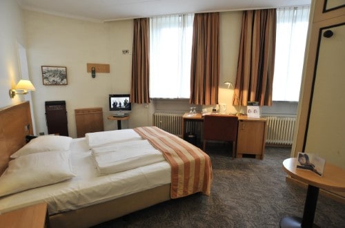 Double room at Golden Tulip Central Molitor in Luxembourg city. Travel with World Lifetime Journeys