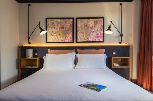 Double room at H10 Tribeca in Madrid, Spain. Travel with World Lifetime Journeys