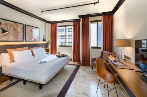 Double room at H10 Tribeca in Madrid, Spain. Travel with World Lifetime Journeys