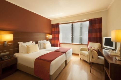 Double room at Hotel Turim Europa in Lisbon, Portugal. Travel with World Lifetime Journeys