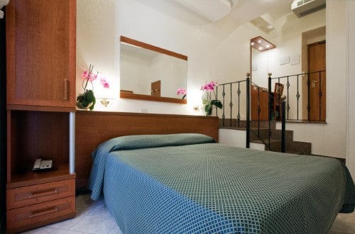 Double room at Hotel delle Muse in Rome, Italy. Travel with World Lifetime Journeys