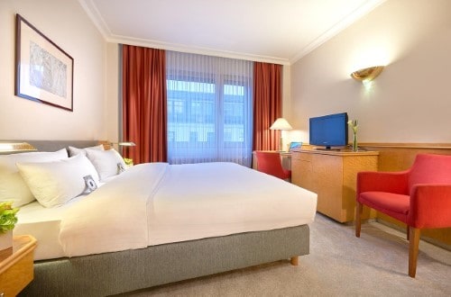 Double room at Kempinski Hotel Bristol in Berlin, Germany. Travel with World Lifetime Journeys