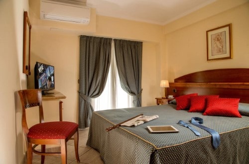 Double room at Marini Park Hotel in Rome, Italy. Travel with World Lifetime Journeys