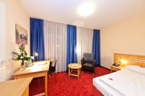 Double room at Novum Hotel Gates Berlin Charlottenburg in Berlin, Germany. Travel with World Lifetime Journeys